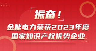 振奮！金能電力榮獲2023年度國家知識產(chǎn)權(quán)優(yōu)勢企業(yè)
